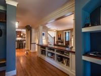 teal foyer with built-ins - Two story renovation - Loucks project