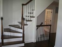 staircase detail and staining - McLean waterfront - Graham project