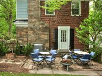 backyard patio with modern firepit - The Shire of Spring Valley - Ballard & Mensua