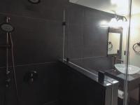 basement bathroom towards vanity - Vienna split level renovation - Boswell project