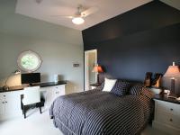 Carr project - nautical New England waterfront home - guest bedroom after