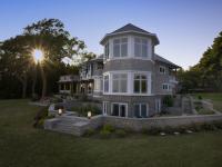 Carr project - nautical New England waterfront home - Octagon sunset room