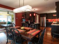 Cole project - craft style mid-century split level - dining room towards kitchen