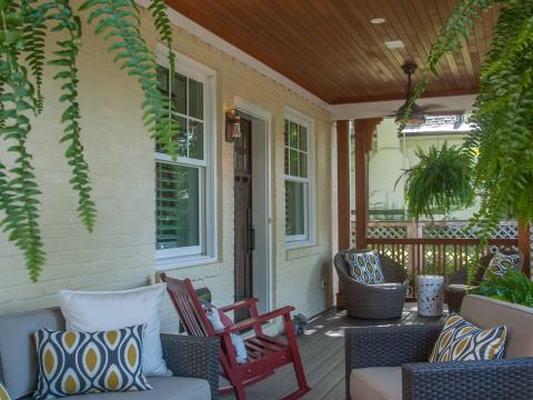 Bennington project - Little City rambler - front porch after