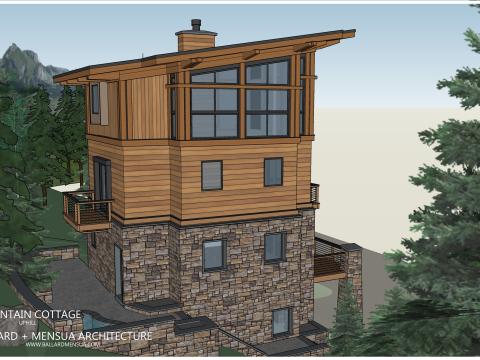 Mountain Cottage Rear
