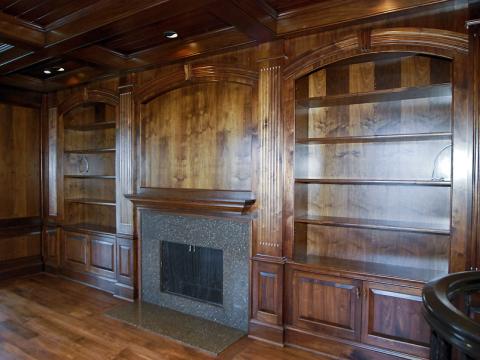 Further wood detail for Sugarland Lane's all wood sitting room