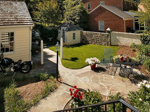 Backyard patio details for Parkston Rd project