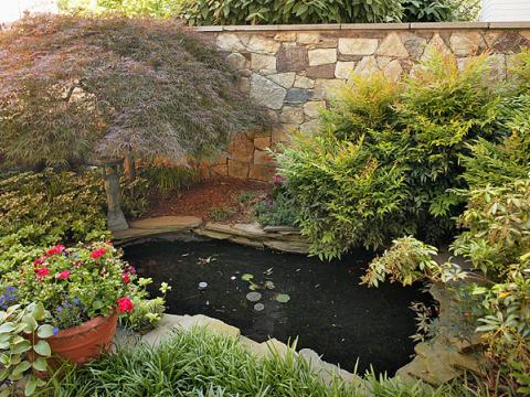The finished water feature for the Parkston Rd project from Ballard & Mensua and Frank M Bell