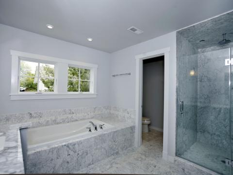 master bathroom and shower detail - Clarendon bungalow - Cima project