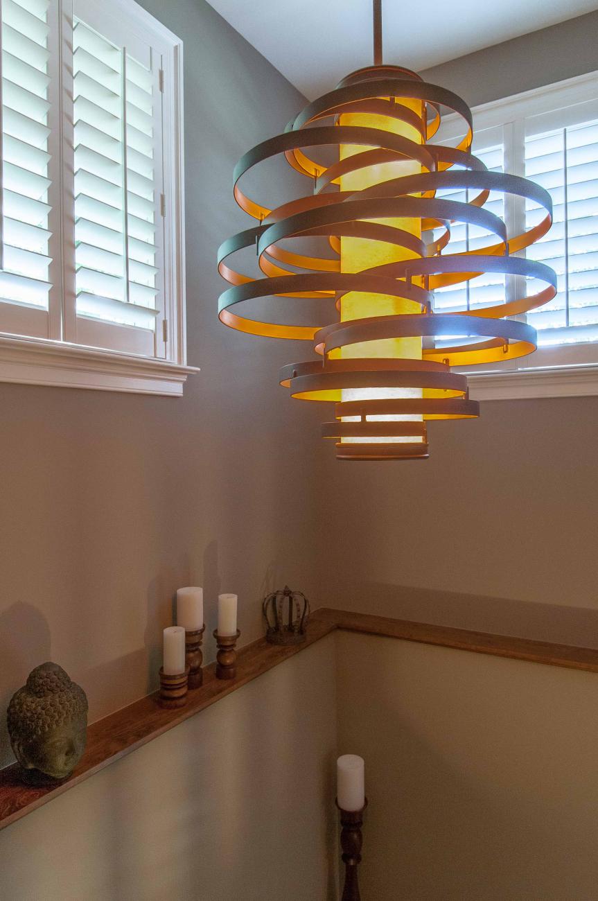 Bennington project - Little City rambler - stairwell pendant