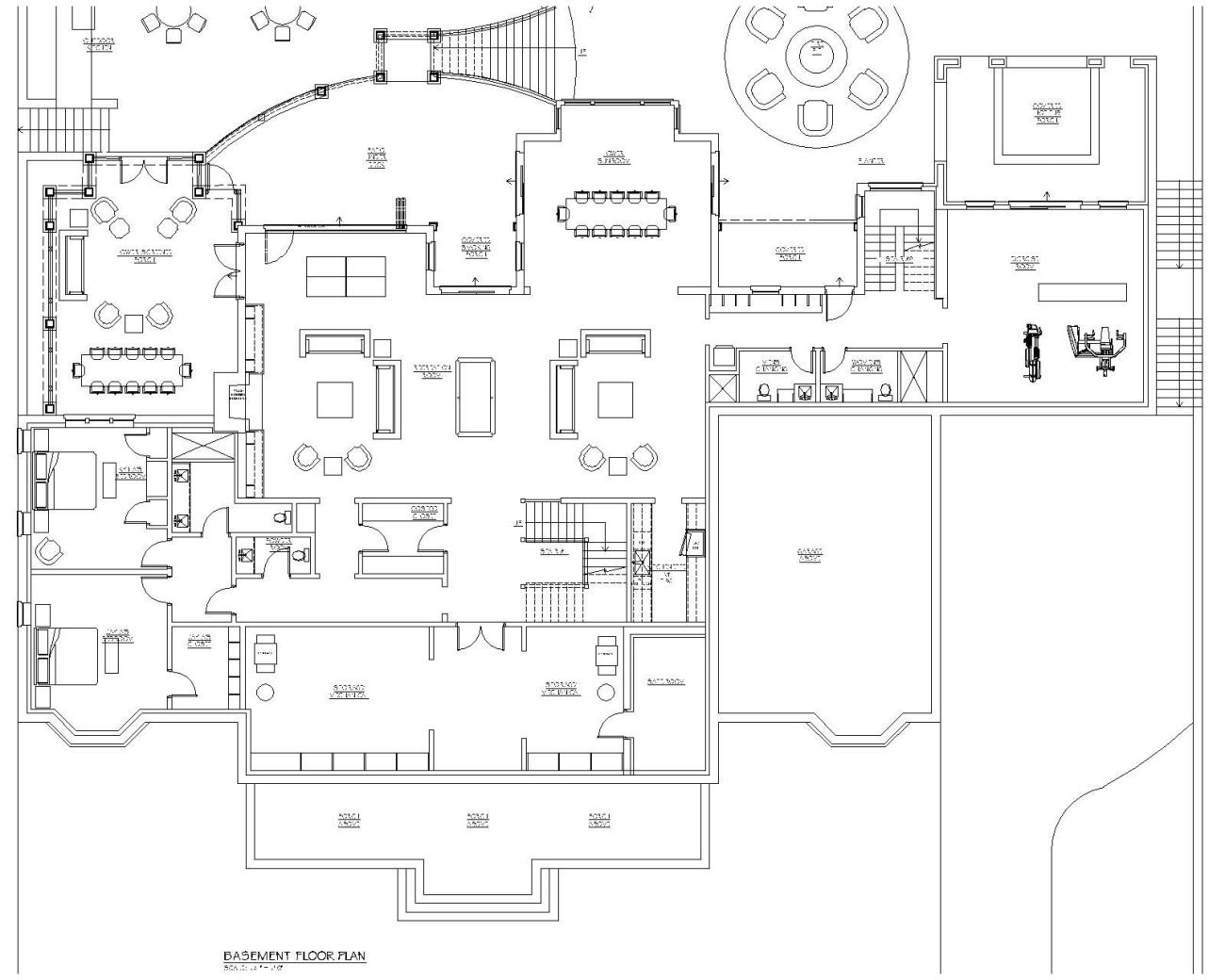 Basement floor plan