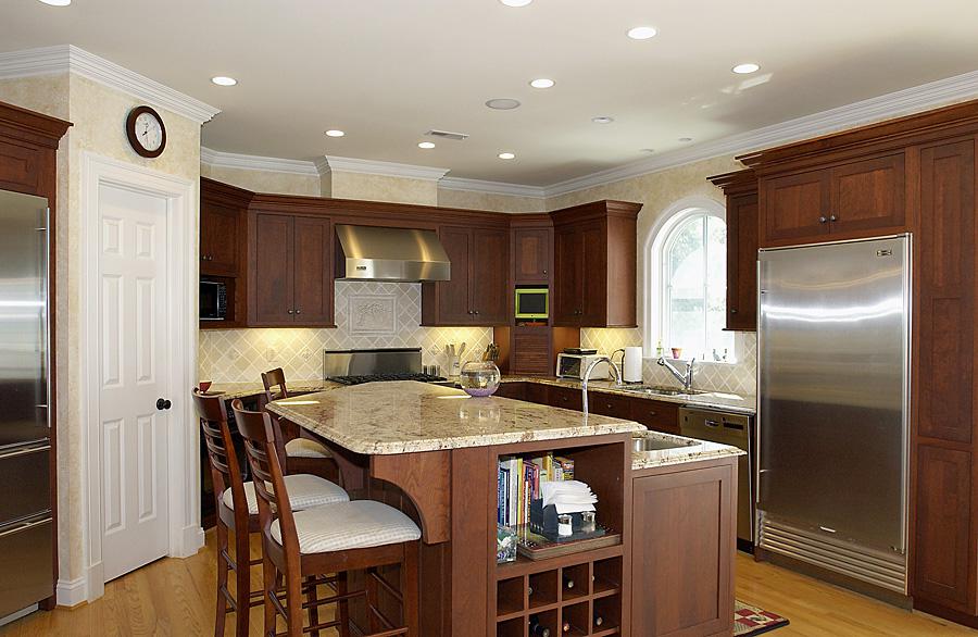 Dark wood kitchen renovation for the Newington Rd project