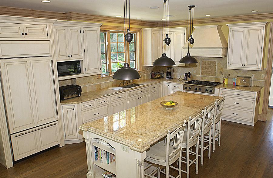 Large French style kitchen for the Greentree project with Ballard & Mensua and Frank Bell