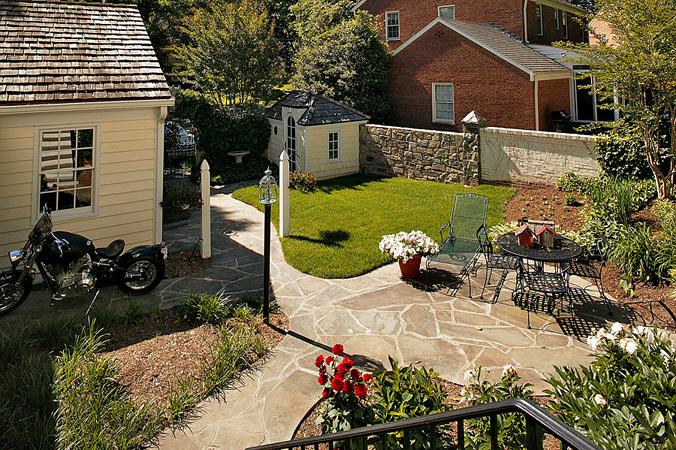 Backyard patio details for Parkston Rd project