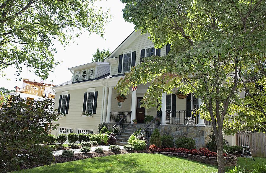 Front right elevation for the Newington Rd home renovation project
