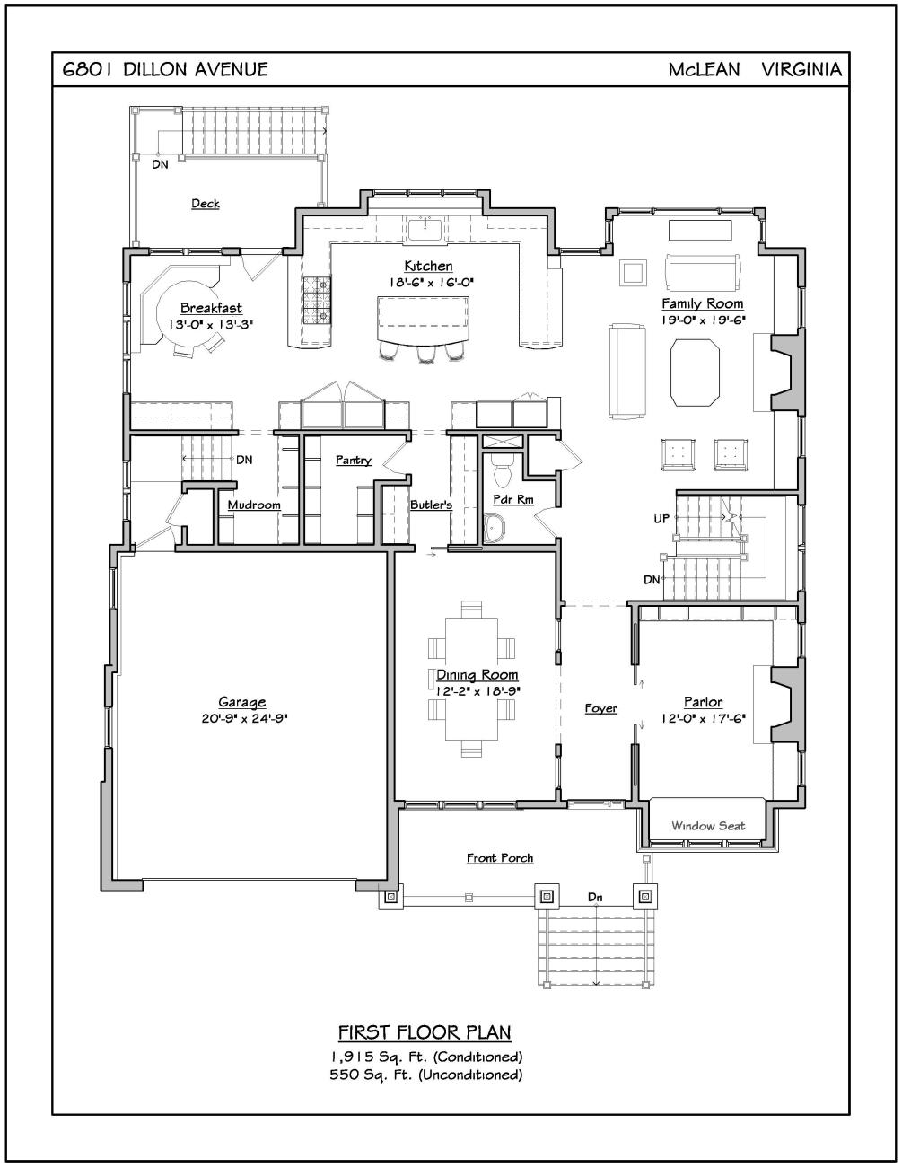 first floor plan - tatari dillon project - ballard & mensua