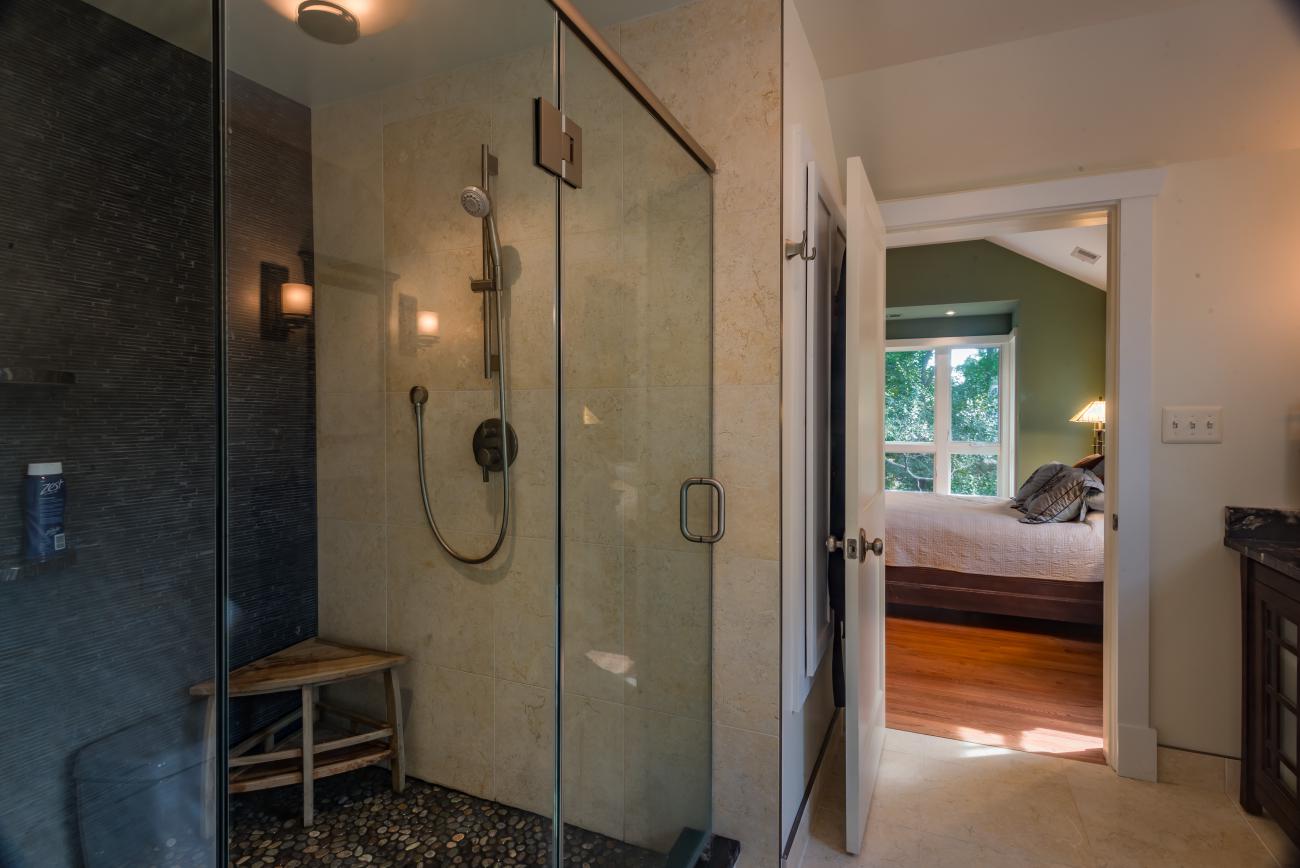 master bath shower detail - Two story renovation - Loucks project