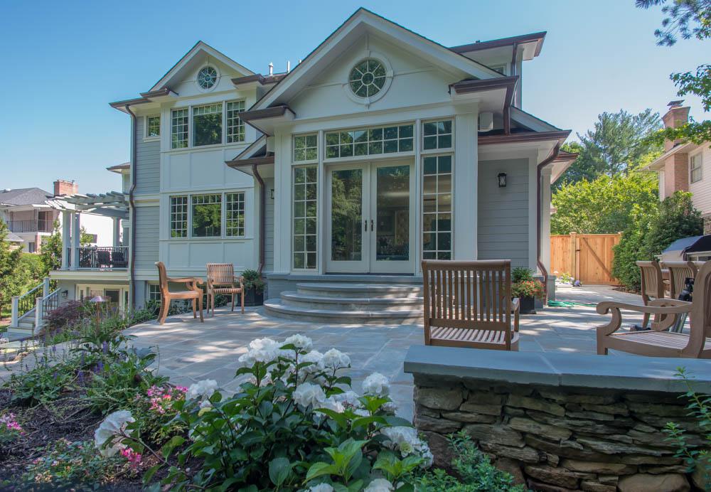 right rear view of home - McLean waterfront - Graham project