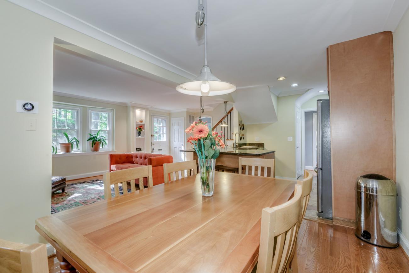the dining room table looking towards the foyer - The Shire of Spring Valley - Ballard & Mensua