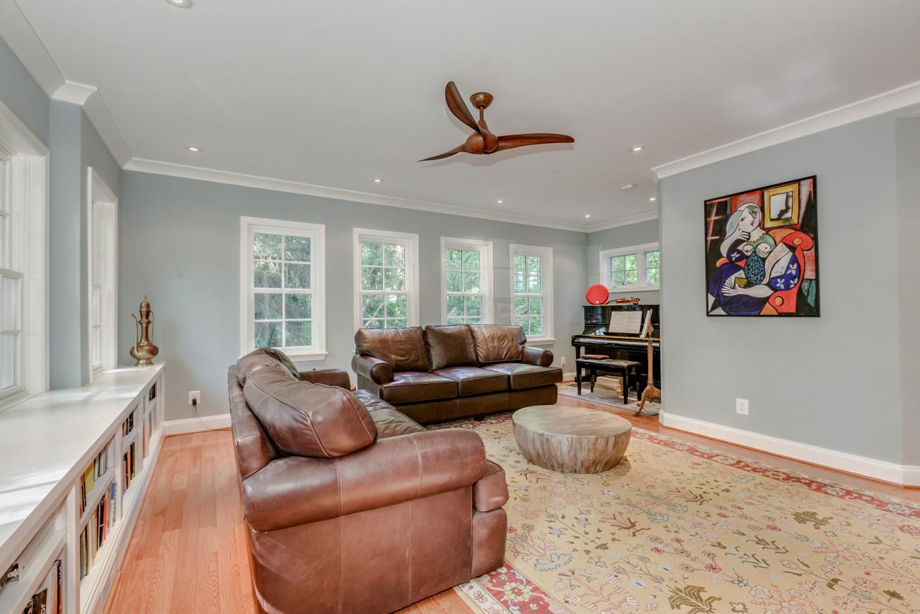 piano nook in the family room towards the backyard - The Shire of Spring Valley - Ballard & Mensua