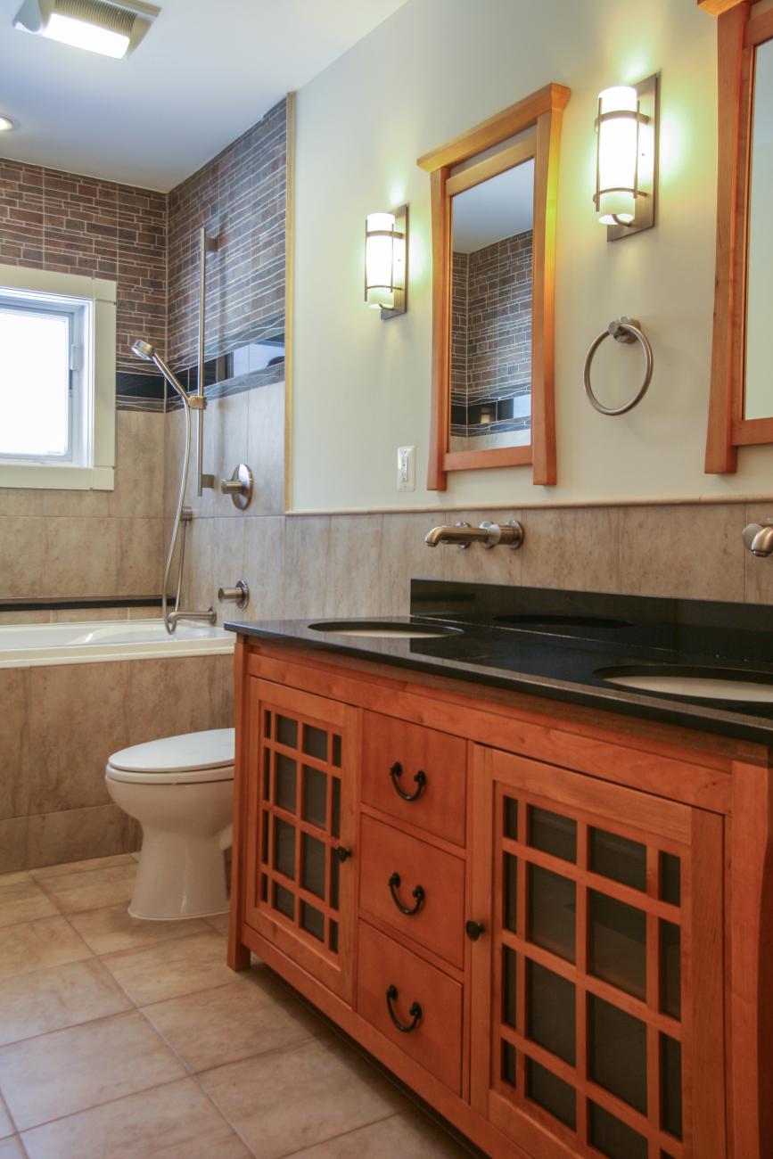 hall bathroom details - Modern home makeover - Carr Baron project