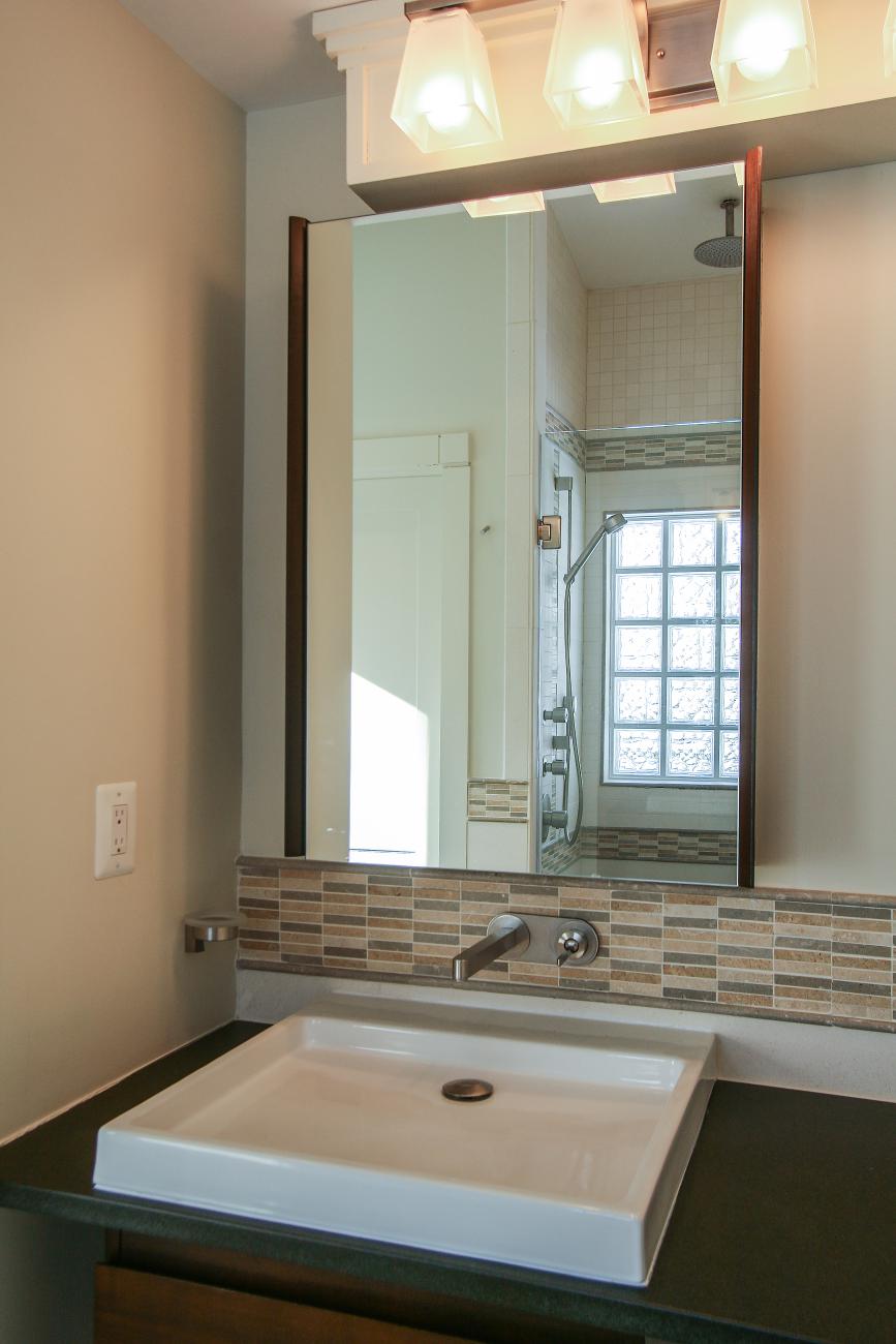 bathroom vanity detail - Modern home makeover - Carr Baron project