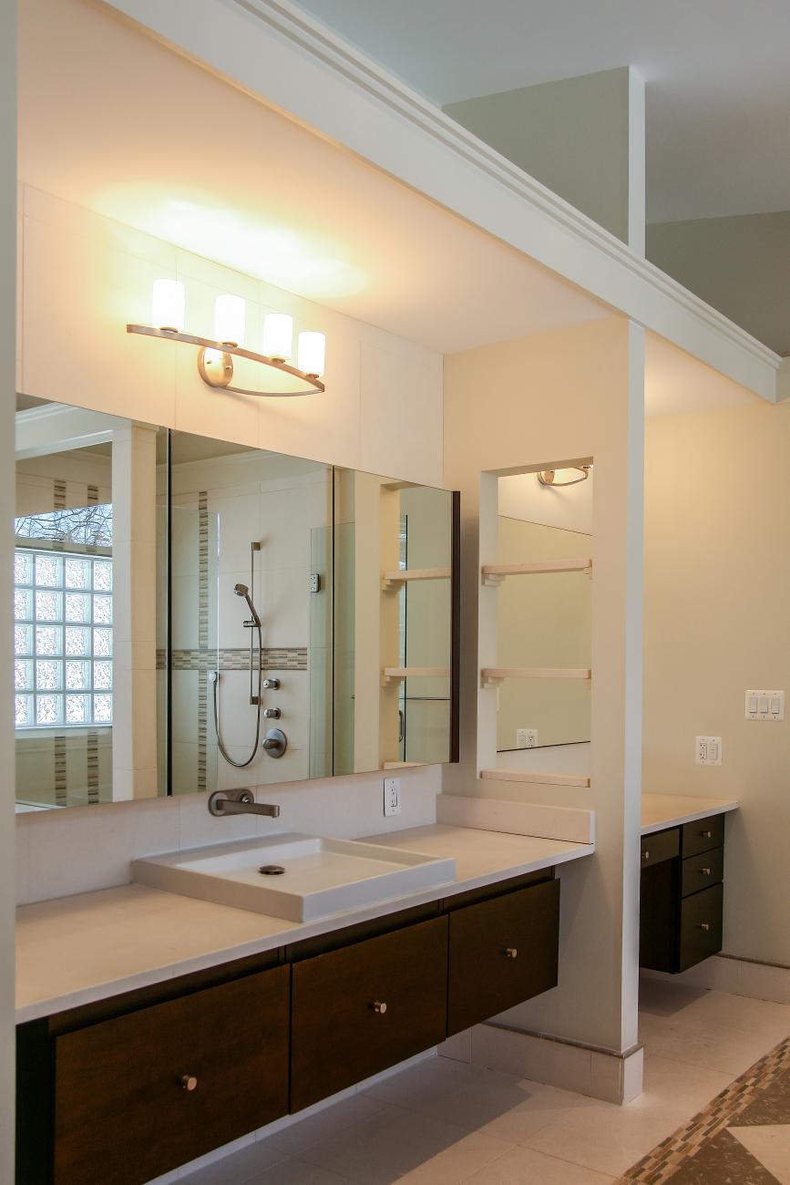 master bathroom vanity - Modern home makeover - Carr Baron project