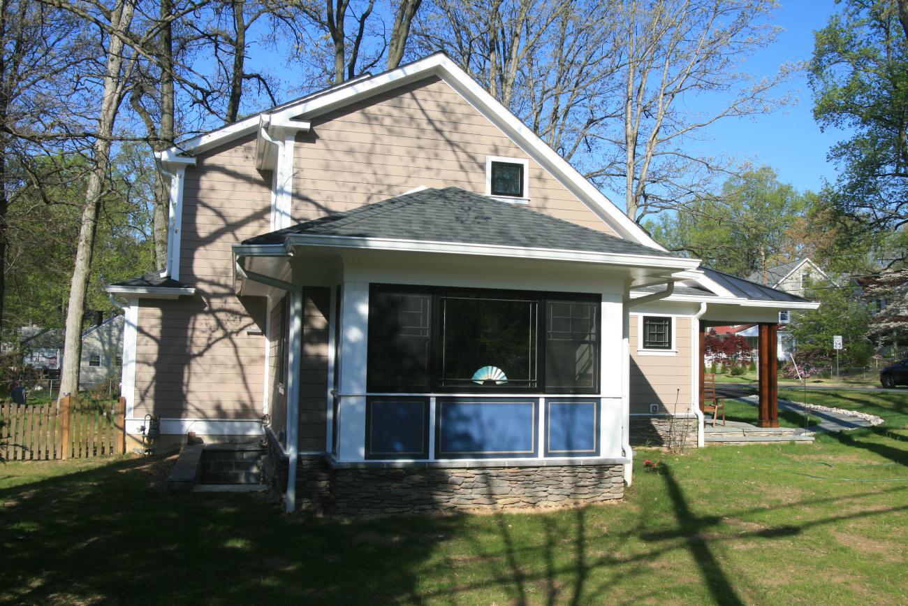 Eng - small cape code renovation - exterior right side