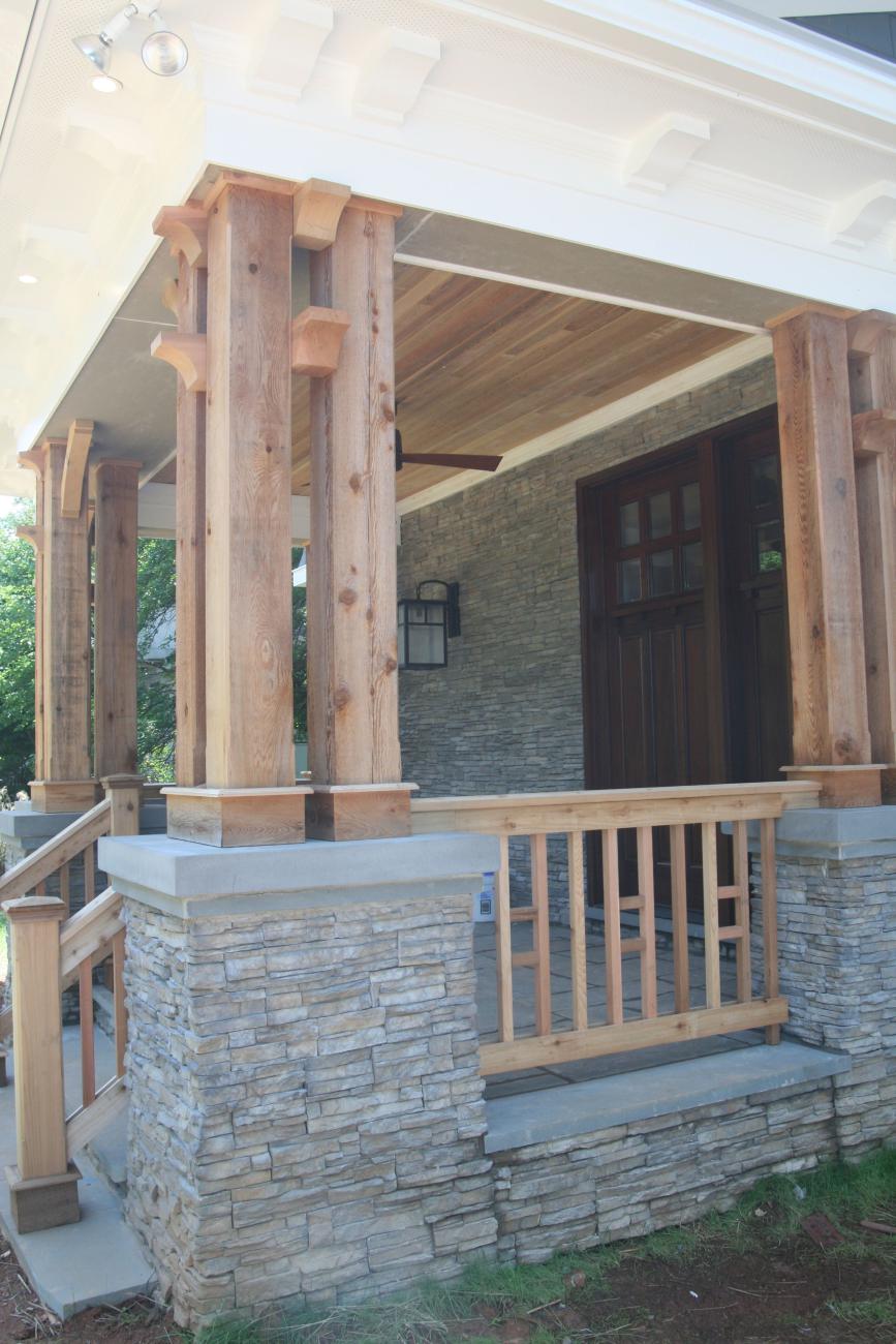 exterior porch detail - McLean renovation - Smith project